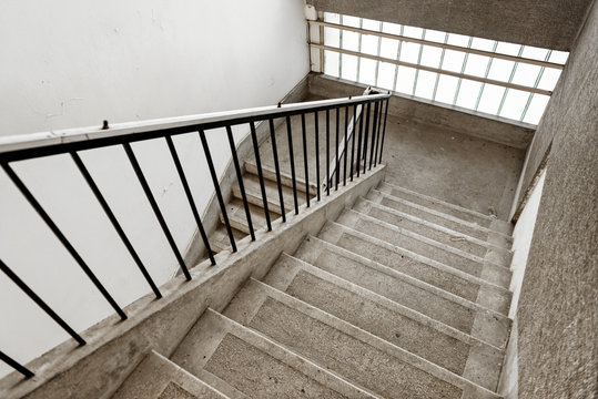 Old industrial staircase