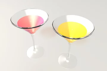 Tapeten Twee cocktails © emieldelange