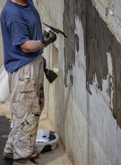 Exterior basement wall waterproofing 2
