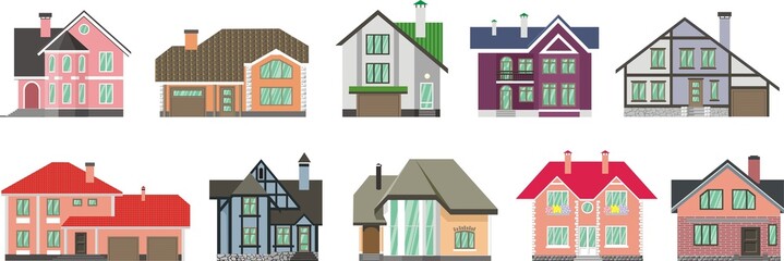 set of country houses for families