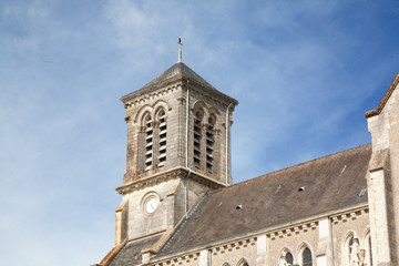 Fototapeta na wymiar Gotycki kościół św Martin Mouzillon w Loire-Atlantique