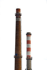 Tall industrial chimney