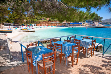 Beautiful Ksamil beach, Albania.