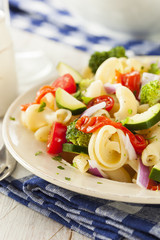 Healthy Homemade Pasta Salad
