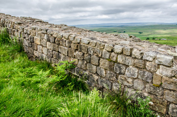 Close up view of hadrian's wall
