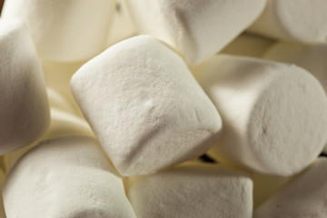 Fototapeta na wymiar Unhealthy Large White Marshmallows