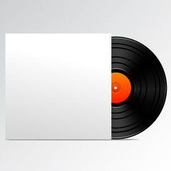 Vinyl disk with blank cover