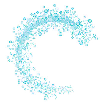 Bubbles background, vector illustration