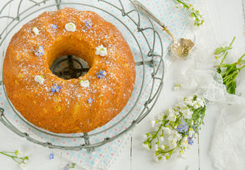 Gluten free cornmeal orange cake