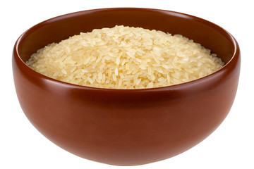 Asian rice bowl isolated.