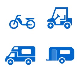 Transports en 4 icônes
