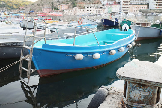 Boat stand at a berth