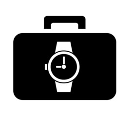 Montre dans une valise