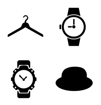 Accessoires mode en 4 ic&ocirc;nes
