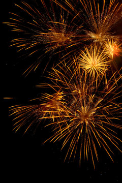 Gould firework explosion in the night sky   Firework display