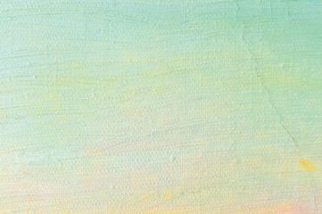 Oil paint background, bright ultramarine blue, yellow, pink