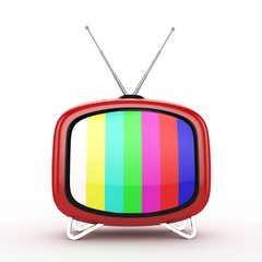 3d Retro TV - isolated