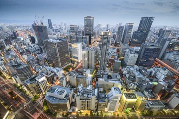 Gardinen Stadtbild von Osaka, Japan © SeanPavonePhoto