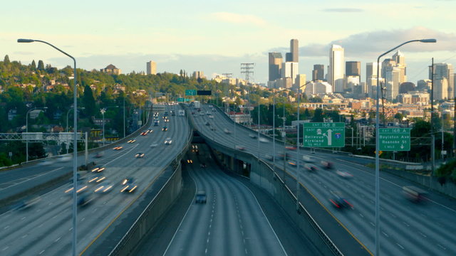 Seattle I-5 Traffic Time Lapse