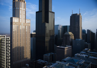 Obraz premium Willis Tower,Chicago,aerial photograph