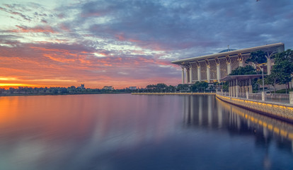 The Burning Sky of Putrajaya in Sunset