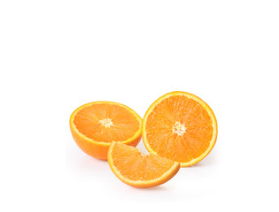 Orange juice isolated on white