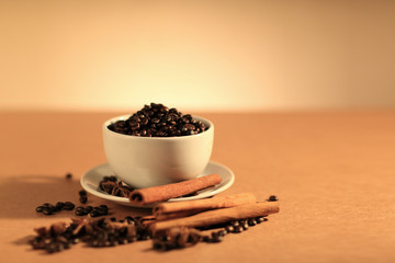 Coffee Beans and beautiful anise