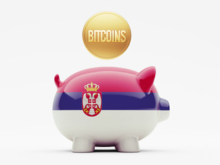 Serbia Bitcoin Concept