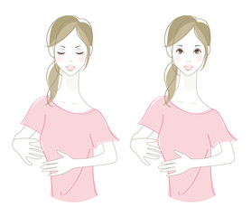 女性　イラスト