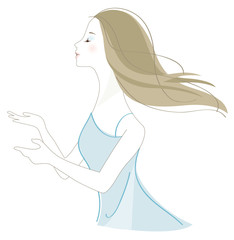 女性　イラスト