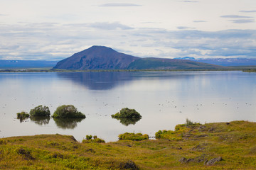 Obraz premium beautiful vibrant summer landscape of famous place tourist icela