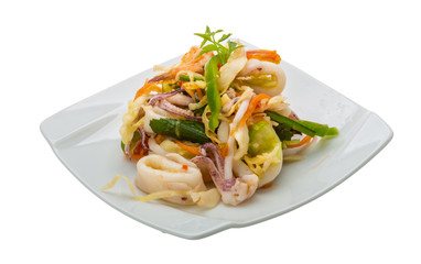 Asian seafood salad