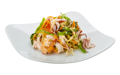 Asian seafood salad