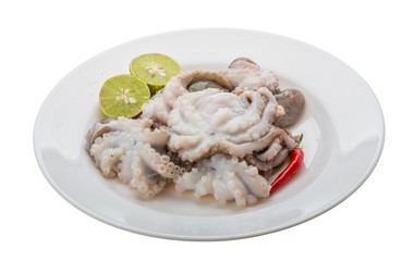Raw octopus