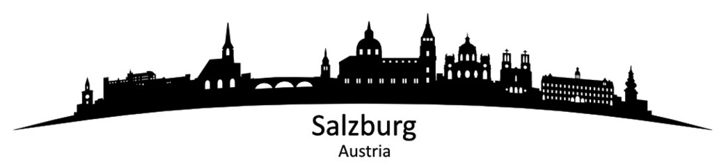 Fototapeta premium Skyline Salzburg