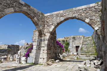Nerantzia castle at Kos island in Greece