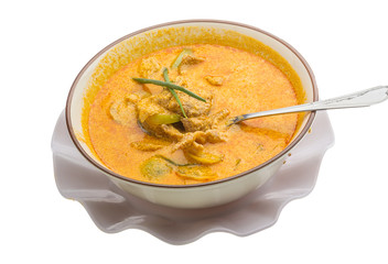 Red curry with pork