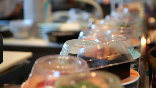 Sushi on Conveyer Belt