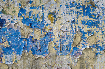 old used cracked wall background