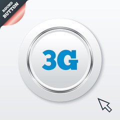 3G sign. Mobile telecommunications technology.