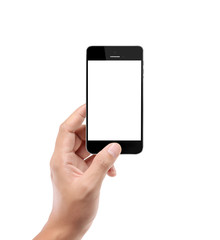 Modern mobile phone in hand