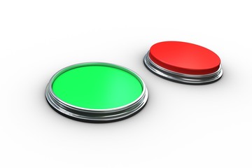 Red and green push buttons