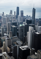 aerial photograph　Chicago　building