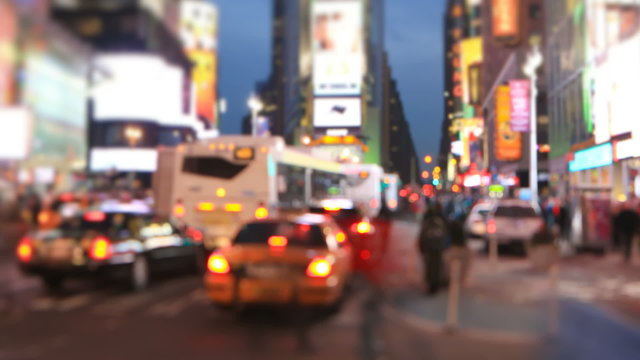 Times Square Time Lapse Tilt Shift