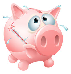 Unhealthy finances concept