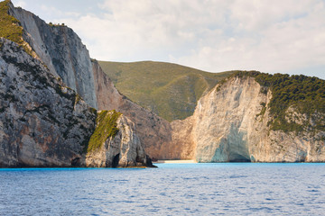 Fototapeta premium Shipwreck Bay,Navagio Beach, Zakynthos, Greece