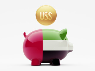 United Arab Emirates. Dollars Concept