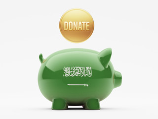 Saudi Arabia Donate Concept