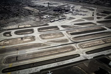 Poster Flughafen und Startbahn von oben, Las Vegas, USA © seventysix