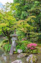 Kotojitoro lantern in spring